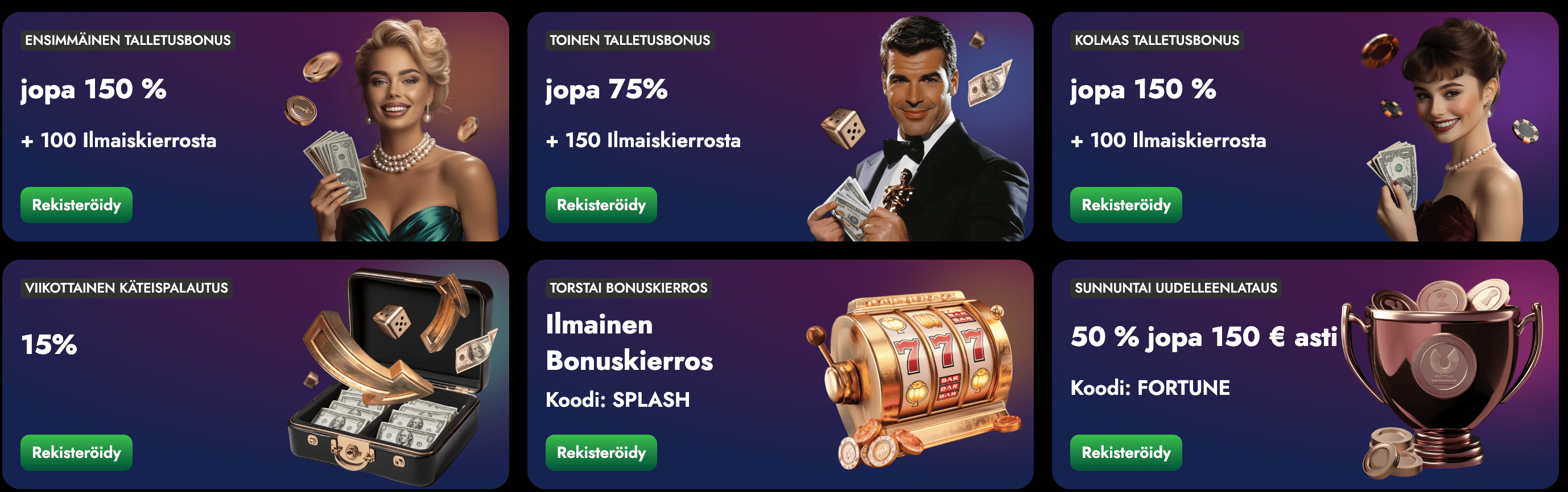 Oscarspin Bonukset
